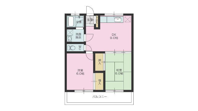 賃貸物件（住居用）ストリーム一色　2DK　44.90m²