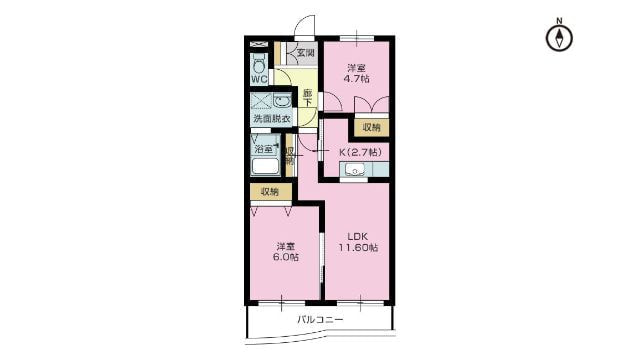賃貸物件（住居用）パルテノン　2LDK・3DK