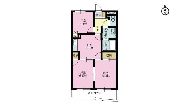 賃貸物件（住居用）パルテノン　2LDK・3DK
